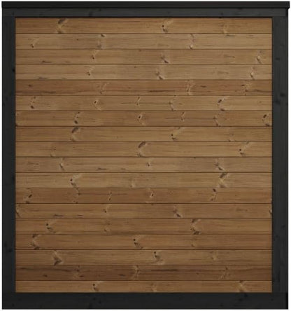 GL4 Outdoor Sauna Kit, Garden Luxury-Series Outdoor DIY Sauna Kit, Thermo-Spruce, up to 4 Persons Bundles (Sauna Heater and Sauna Stones Included) (HIVE MINI 6 WiFi - Gold)