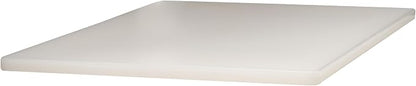 Winco CBWT-1218 Cutting Board, 12 by 18 by 1/2-Inch, White | Dishwasher safe, Stain resistant, Minimizes dulling, Great for Charcuterie, Cheese, Appetizers and Buffet Displays