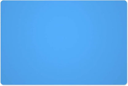 Silicone Placemats, Food-Grade Non-Slip Waterproof, Dining, Stain Resistant, Countertop Protector, Kitchen Counter Mat, Heat Resistant, Baking mat Dishwasher Safe (23.6"×15.7"-1pack, Blue)