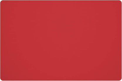 Silicone Placemats, Food-Grade Non-Slip Waterproof, Dining, Stain Resistant, Countertop Protector, Kitchen Counter Mat, Heat Resistant, Baking mat Dishwasher Safe (23.6"×15.7"-1pack, Red)