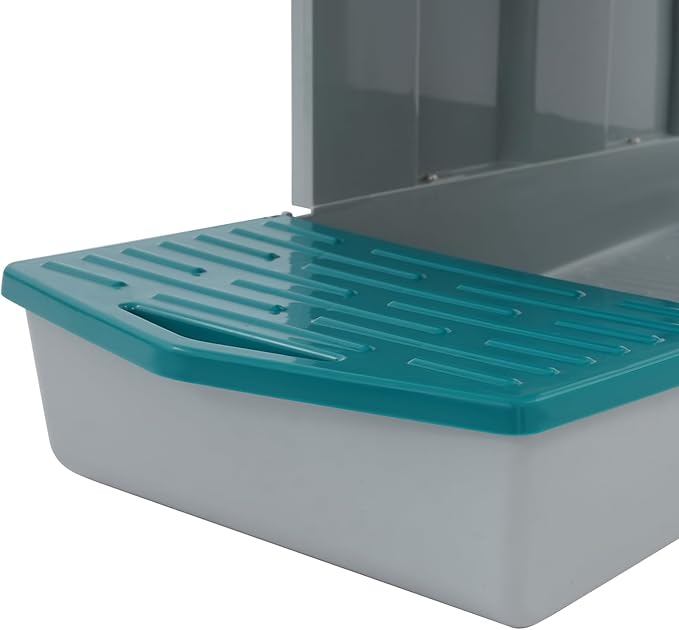Chicken Nesting Box, 4 Compartments Laying Boxes for Hens, Nest Box for Chicken Duck Poultry Coop, Wall Mount Chickens Roosting Boxes, Protect Collect Egg (Green)