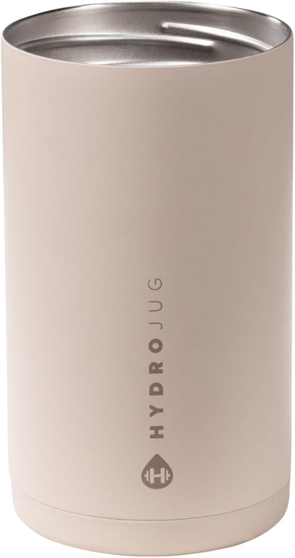 HydroJug Tall Can Cooler 16 oz, Stainless Steel Can Holder, Dune