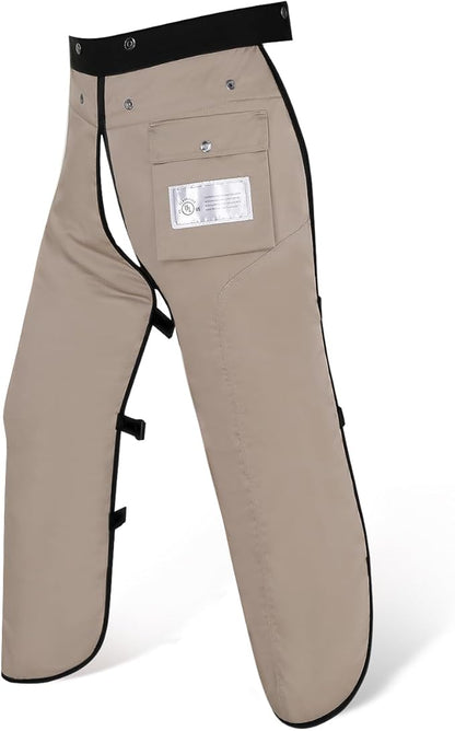Chainsaw Chaps Apron Wrap 8-layer for Men/Women Loggers Forest Workers Protective Chain Saw Pants Adjustable