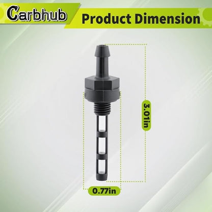 Carbhub 951-10651 Gas Fuel Tank Nipple Outlet Line Screen Compatible with Troy Bilt Snow Blower Thrower Garden Tiller Guel Tank 208cc 357cc Compatible with Craftsman MTD Cub Cadet Replaces 95110651