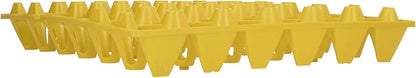 5PCS Egg Flats, Flats, Plastic Chicken Cartonsable 30 Cell Crates Holder Tray Container Sets Reusable Trays for Storage Transportation Each Holds Eggs3 Home Farm SuppliesYellow