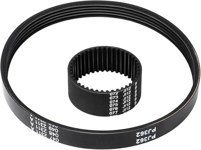 Electric Snow Shovel Drive Belt for Earthwise Snow Blower SN70016 SN74014, Snow Remover Belt Kit Includes Auger Drive Belt & Motor Toothed Belt Snow Blower Replacement Parts