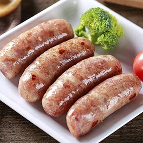 Lawei 2 LBS Sausage Stuffer - Horizontal Kitchen Stuffing Maker Stainless Steel Meat Sausage Machine for Household Commercial