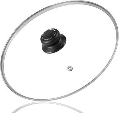 10 Inch Tempered Glass Lid Compatible with Lodge Skillets, Caraway Frying Pan, OXO Obsidian Fry Pan Skillet, Pan Lid, Pot Cover, Dutch Ovens and Other 10-10.25" Cookware