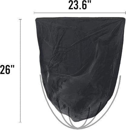 8-10 Gallon Trash Bags, 300 Count Black Garbage bags, Multi-purpose Trash Can Bin Liners for Bathroom, Office, Industrial, Commercial, Janitorial, Municipal, Recycling