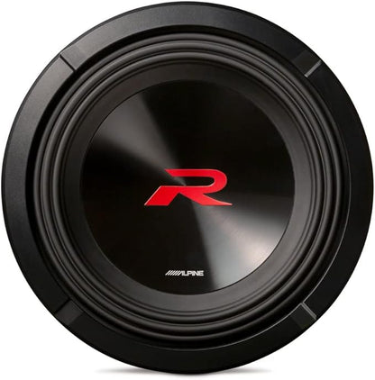 Alpine R Series 10-Inch Bass Package - One R Series R2-W10D4 Subwoofer with S Series S-A60M Amplifier