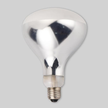 Incandescent R40 Reflector Infrared Lamp, Explosion Proof Clear Glass, with Teflon Coating, E26 Base, Heat Lamp Bulb 375W Special for Food Service Industry, 2 Pack (R40INCT)