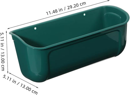 Galvanized Chicken Feeder Large Capacity Poultry Feeder Auto Feed Trough for Birds Feed Trough Bucket