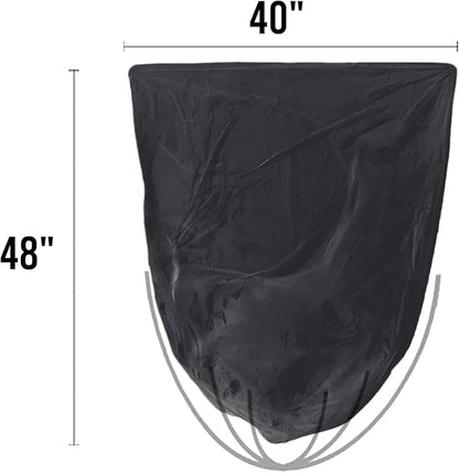 40-45 Gallon Lawn & Leaf Trash Bags, 250 Count Bulk, Black Garbage bags, Multi-purpose Trash Can Bin Liners for Home Commercial, Outdoor, Construction, Industrial