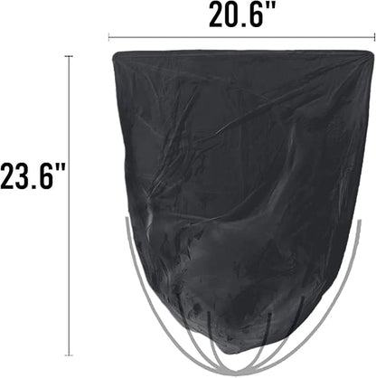 4-6 Gallon Trash Bags, 300 Count Black Garbage bags, Multi-purpose Trash Can Bin Liners for Bathroom, Office, Industrial, Commercial, Janitorial, Municipal, Recycling