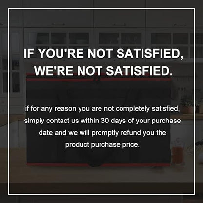 Bodaon Insulated Food Delivery Bag, XX-Large Reusable Grocery Shopping Bags, Picnic Cooler Bag Secure Top Cold, Black with Red Edge, 2-Pack
