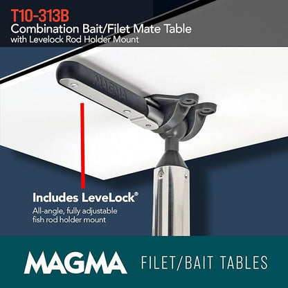 Magma Products Combination Bait/Filet Mate and Levelock Rod Holder Mount