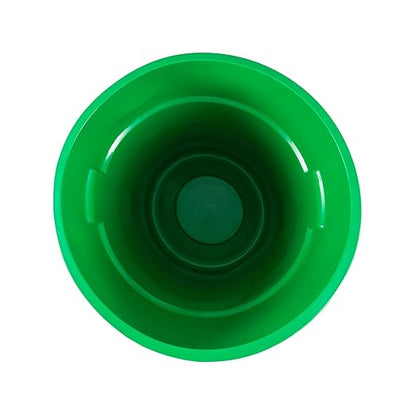 PRO&Family 20 Gallon Trash Can with Lid Round Ingredient Storage Containers Recycling Bin Kitchen Garbage Can Office Garbage Can Trash Barrel Plastic Barrel Yard Waste Bin Outdoor Trashcan (2, Green)