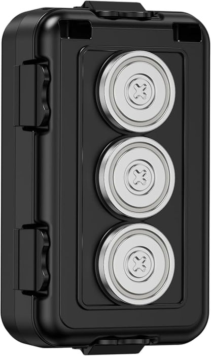Magnetic Key Box,Magnet Key Holder Under car,Hide a Key Magnetic Holder,IPX7 Waterproof Key Hider Outdoor (Regular)