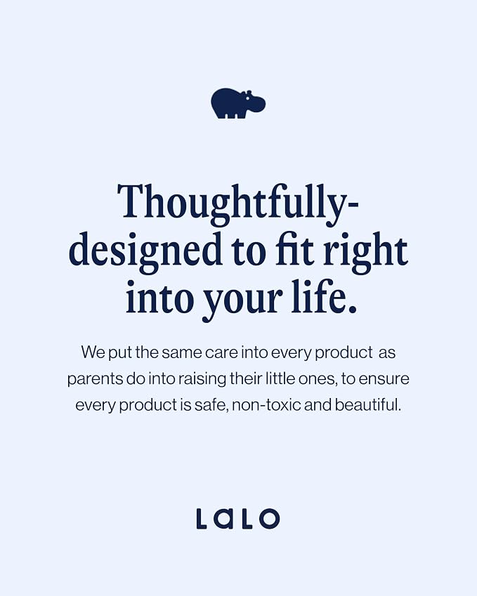 Lalo Silicone Placemat for Toddlers & Babies - Non-Slip Kids Placemat for Restaurants & Dining Tables - Non-Toxic & BPA Free Safe - for Ages of 4 Months and Up - Grapefruit