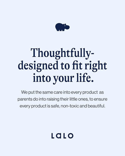 Lalo Silicone Placemat for Toddlers & Babies - Non-Slip Kids Placemat for Restaurants & Dining Tables - Non-Toxic & BPA Free Safe - for Ages of 4 Months and Up - Grapefruit