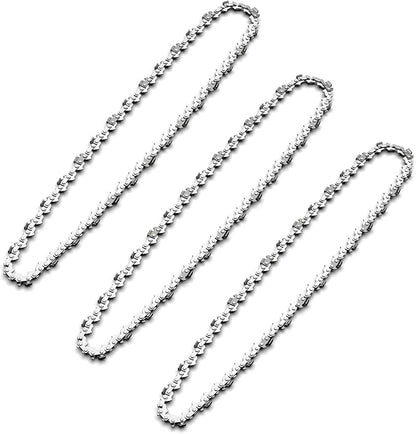 3Pcs 16 Inch Chainsaw Chain, 3/8" LP Pitch .043" Gauge 56 Drive Links,Replacement Chains for Portable Mini Chainsaw, Guide Saw Chain for Chainsaws (16"-56DL-3/8"LP .043"-3pcs)