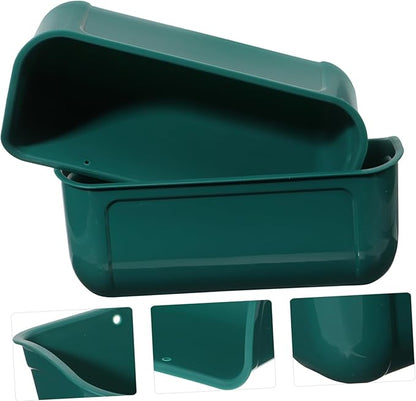 Galvanized Chicken Feeder Large Capacity Poultry Feeder Auto Feed Trough for Birds Feed Trough Bucket