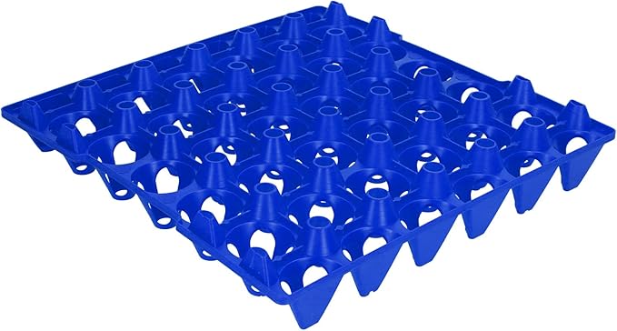 Egg Crate, Egg Tray Egg Cartons 5PCS Flats 30 Cell Egg Crates Holder Tray Stackable Egg Cartons Hold Multiple Eggs Home Farm Supplies for Storing, Sorting, and Shipping Eggs (Blue)