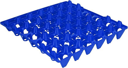 Egg Crate, Egg Tray Egg Cartons 5PCS Flats 30 Cell Egg Crates Holder Tray Stackable Egg Cartons Hold Multiple Eggs Home Farm Supplies for Storing, Sorting, and Shipping Eggs (Blue)