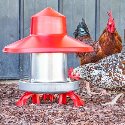 Premier 1 Galvanized Cone Feeder for Chickens & Poultry - 22 lb Capacity (Feeder Kit)