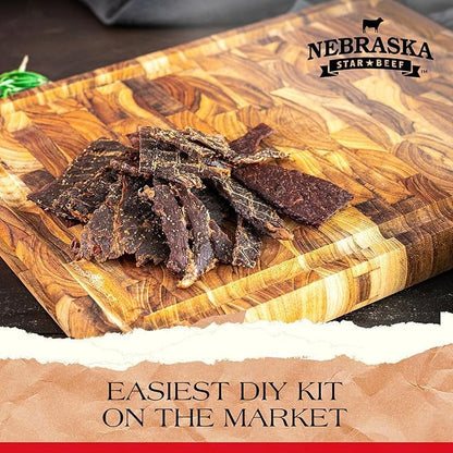 Lucky Jerky Teriyaki DIY Beef Jerky Seasoning and Cure Kit, 6 Oz | Make Your Own Teriyaki Beef Jerky at Home, Traditional Not Overly Sweet Flavor, Seasons 10 lbs of Meat