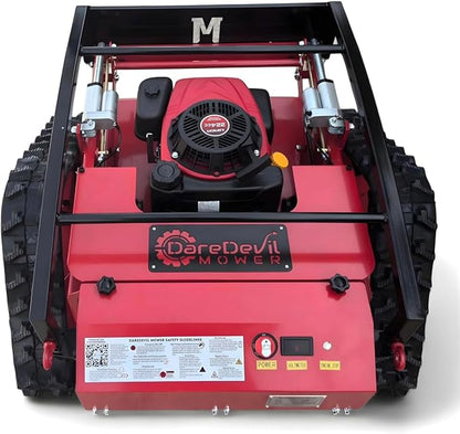 Remote Control Lawn Mower | 55° Slope Capability | 22-Inch Cut | Hybrid Self-Charging Dual Battery | Brushless Drive Motor | Zero Turn | Adjustable Cutting Deck (Mower + Snowplow)