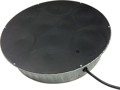 Farm Innovators 125 Watt Heated Base for Double Wall Metal Poultry Founts with 35 Degrees Fahrenheit Temperature and Below, 3 Pack, Metallic
