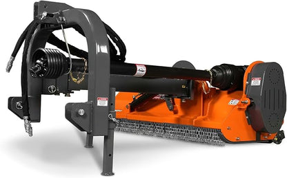 72” Offset Ditch Bank Flail Mower with 90° Tilt, 70-100 HP Tractor, 3-Point Hitch, PTO Drive Shaft, VAM72