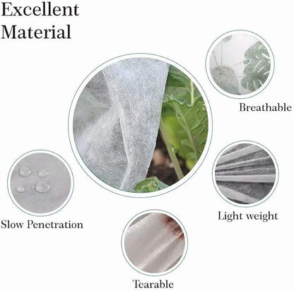Agfabric Plant Covers Freeze Protection Frost Blankets for Plants 6'x30' 0.9oz Row Covers Outdoor Plant Covers for Winter Freeze Cloths for Plants Winter Frost Pests Protection,White