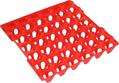 Egg Crate, 5PCS Flats 30 Cell Egg Crates Holder Tray Egg Tray Egg Cartons Stackable Egg Cartons Hold Multiple Eggs Home Farm Supplies for Storing, Sorting, and Shipping Eggs (Red)
