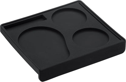 Normcore Espresso 58mm Portafilter Tamping Station, Compact Tamping Station, Barista Corner Tamping Mat With Portafilter Stand, Coffee Tamper Holder Pad, Black