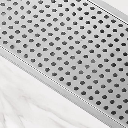 BRONCHO 24" x 8" High-Pressure Automatic Cup Washer | 304 Stainless Steel Sink Rinser with Integrated Drip Tray | for Commercial & Home Use