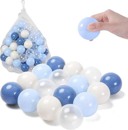 TRENDPLAY Plastic Balls for Ball Pits - Hollow Balls- Safe and Exciting Playtime - Perfect for Baby Pools, Birthday Party Decoration