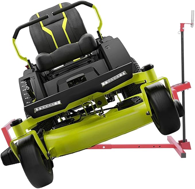 Lawn Mower Lift, 880Lbs Lawn Mower Lift Carbon Steel Lift Jack Freestanding Lawnmower Lift Tool Adjustable Lawnmower Lifts w/o Wheel for Garden Tractors All-Terrain Maintenance and Repair
