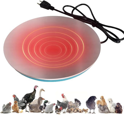 Warmer Base for Chicken Water - Poultry Water Heater with 4.5 Feet Power Cable - Heated Chicken Waterer Base with 4.5 Feet Power Cable,AntiScald Pet Poultry Waterer Winter Deicer