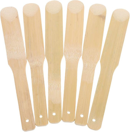 Kichvoe 6Pcs Dumpling Stuffing Spoons Bamboo Kitchen Gadget for Precise Wonton Filling and Dumpling Making Compact Cooking Utensils Set