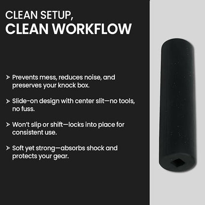 Rattleware Rubber Replacement Knock Box Bar Cover - Durable & Easy-to-Install Espresso Waste Solution, Fits Select Models with Welded Bars, Quality Design (5.5") - SET OF 2