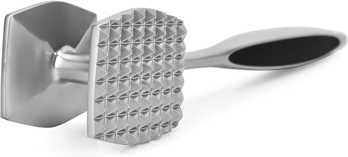 Aliglow Meat Tenderizer Hammer Tool Pounder For Tenderizing Steak Beef Poultry, Heavy Duty Dual-Sided Mallet with Soft Grip Handle - Multifunctional Kitchen Beater for Chicken,Fish, Baking