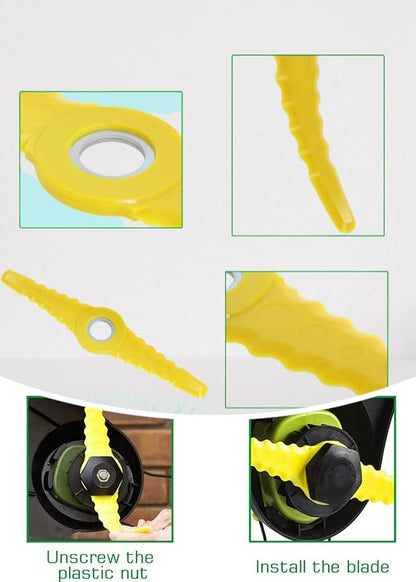 (4 Pack) SB601RB Replacement Sharp Blades Compatible with Sun Joe Weed Wacker Blade Electric Trimmer Edger Blades for SB600E, SB601E and SB602E