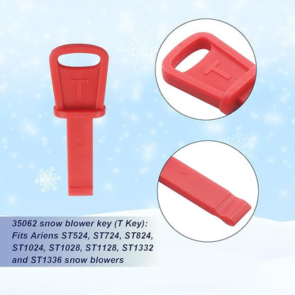 Universal Snow Blower Key Set 490-241-0008 Fits for PowerMore Troy-Bilt Briggs & Stratton MTD Craftsman Tecumseh Snow King Blower and Lawn Mower Engines (4 Keys)