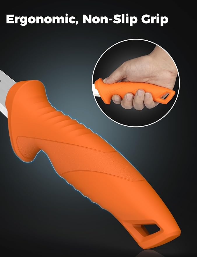 9 In Fillet Knife for fish,Stainless Steel Fishing Knife | Fishing Gear with Protective Sheath