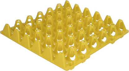 5PCS Egg Flats, Flats, Plastic Chicken Cartonsable 30 Cell Crates Holder Tray Container Sets Reusable Trays for Storage Transportation Each Holds Eggs3 Home Farm SuppliesYellow