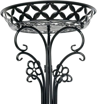 2 Pack Metal Potted Plant Stand Tall Flower Pot Stands Potted Holder Indoor Outdoor Decorative Plant Display Rack for Garden