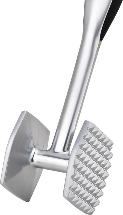 Aliglow Meat Tenderizer Hammer Tool Pounder For Tenderizing Steak Beef Poultry, Heavy Duty Dual-Sided Mallet with Soft Grip Handle - Multifunctional Kitchen Beater for Chicken,Fish, Baking