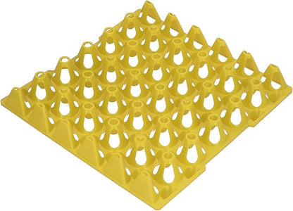 Heavy Duty Plastic Egg Crates, Reusable Egg Storage Tray with 30 Cells for Transporting and Storing, Pack of 5 (Yellow)